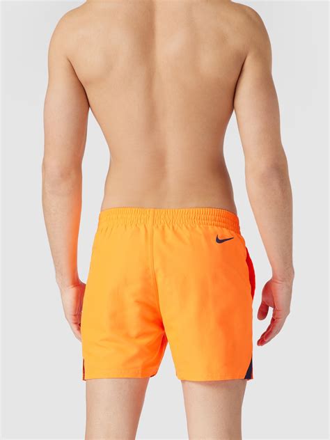 nike badehose schwarz neonorange